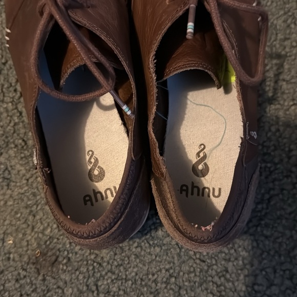 Ahnu Brown Leather Shoes - Picture 5 of 7